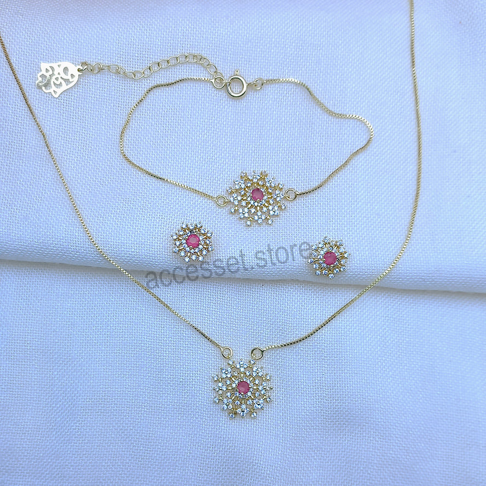 Ensemble (Collier, Gourmette et Boucles)